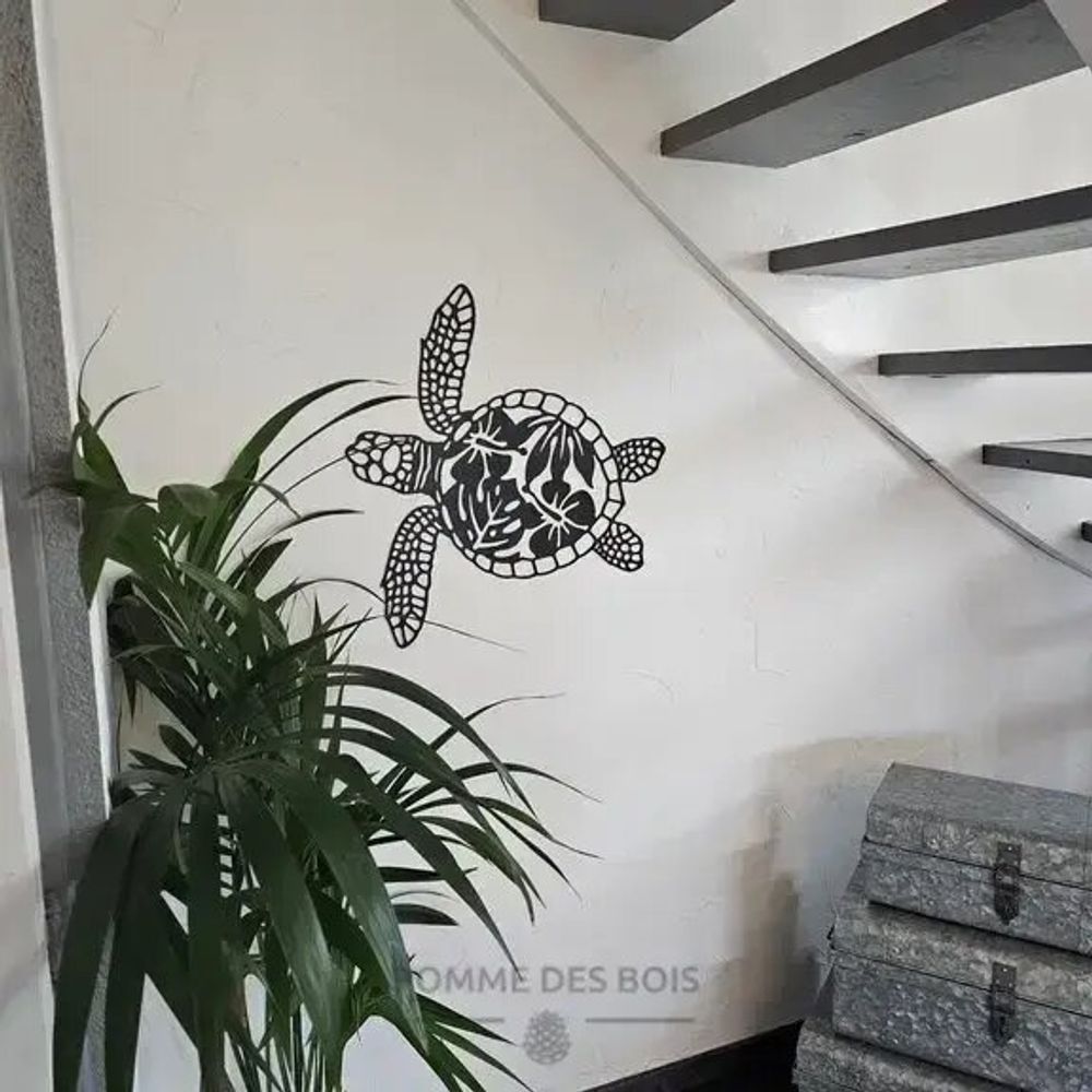 Paintings - Painting - Flower Turtle - POMME DES BOIS