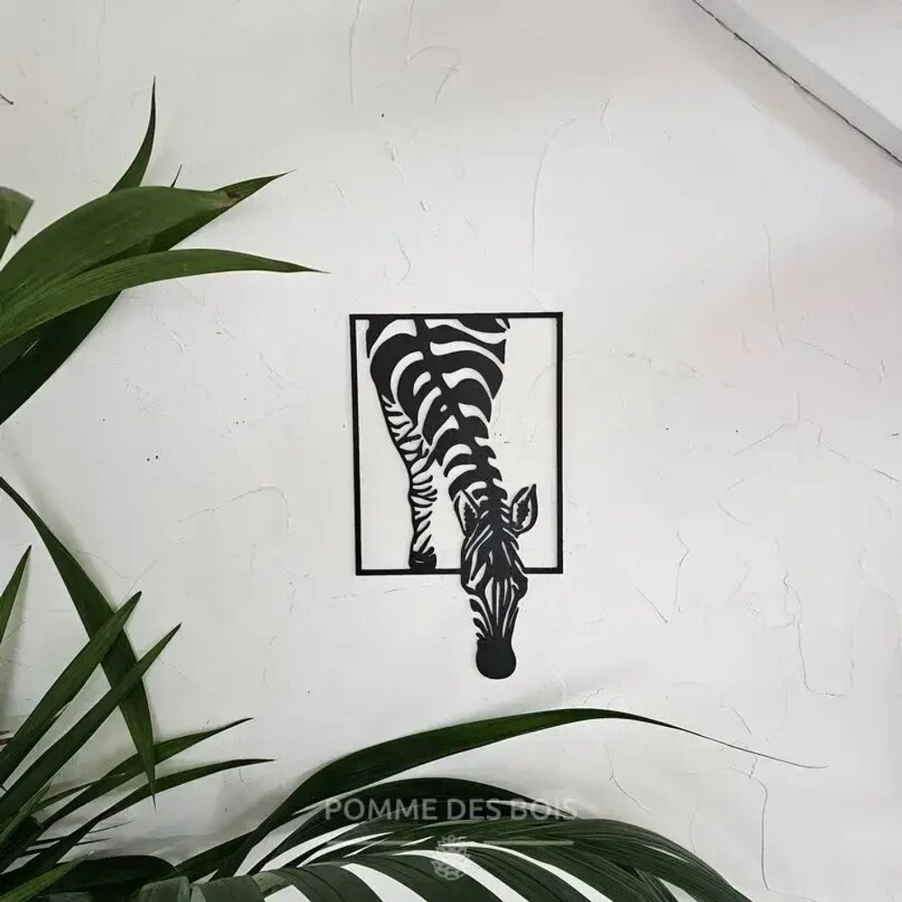 Paintings - Painting - Zebra Frame - POMME DES BOIS