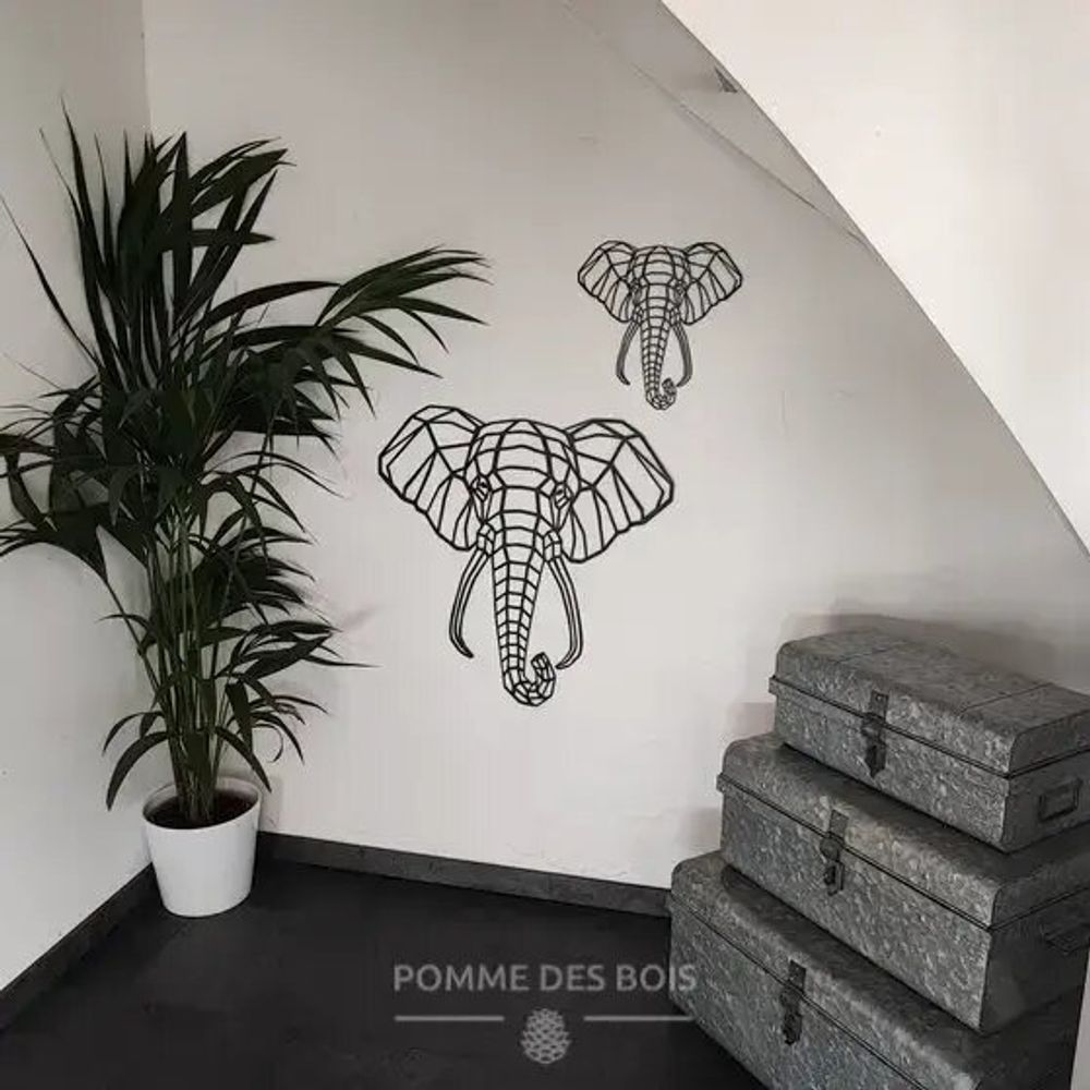 Tableaux - Tableau Éléphant - POMME DES BOIS
