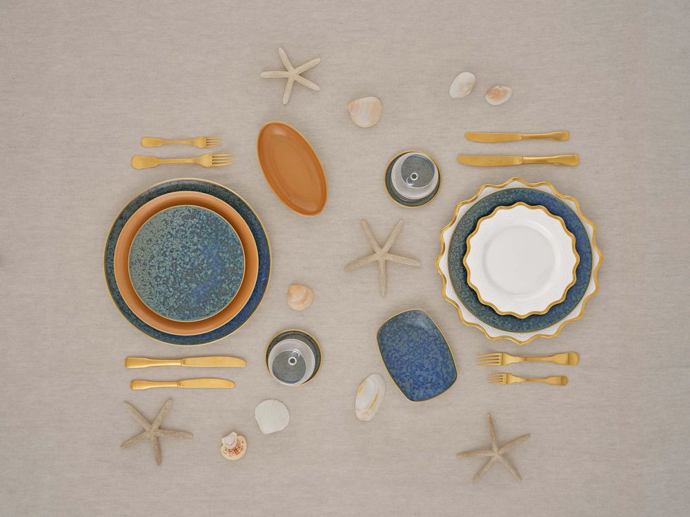 Couverts & ustensiles de cuisine - Assiettes en porcelaine Corallyn - PORCEL