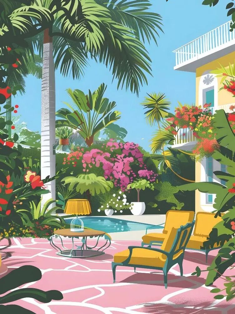 Poster - Dream Villas Collection - BLUE SHAKER