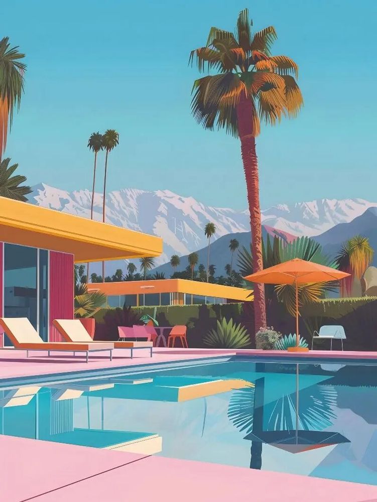 Poster - Dream Villas Collection - BLUE SHAKER