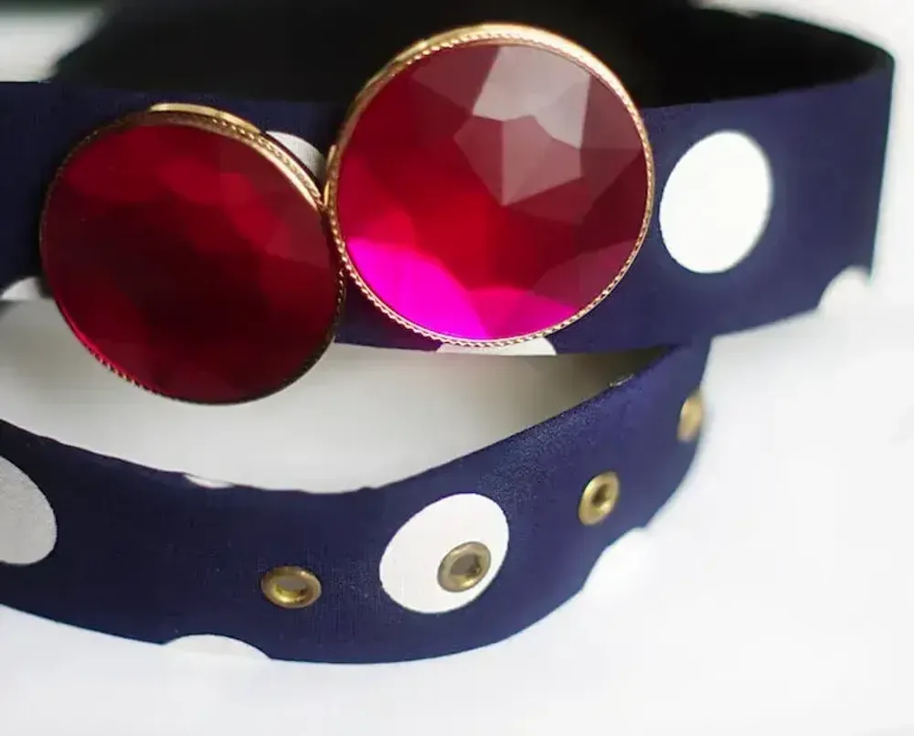 Bijoux - bijou broche CLAP - HATCH GRENAT ROSE - CLAP PARIS
