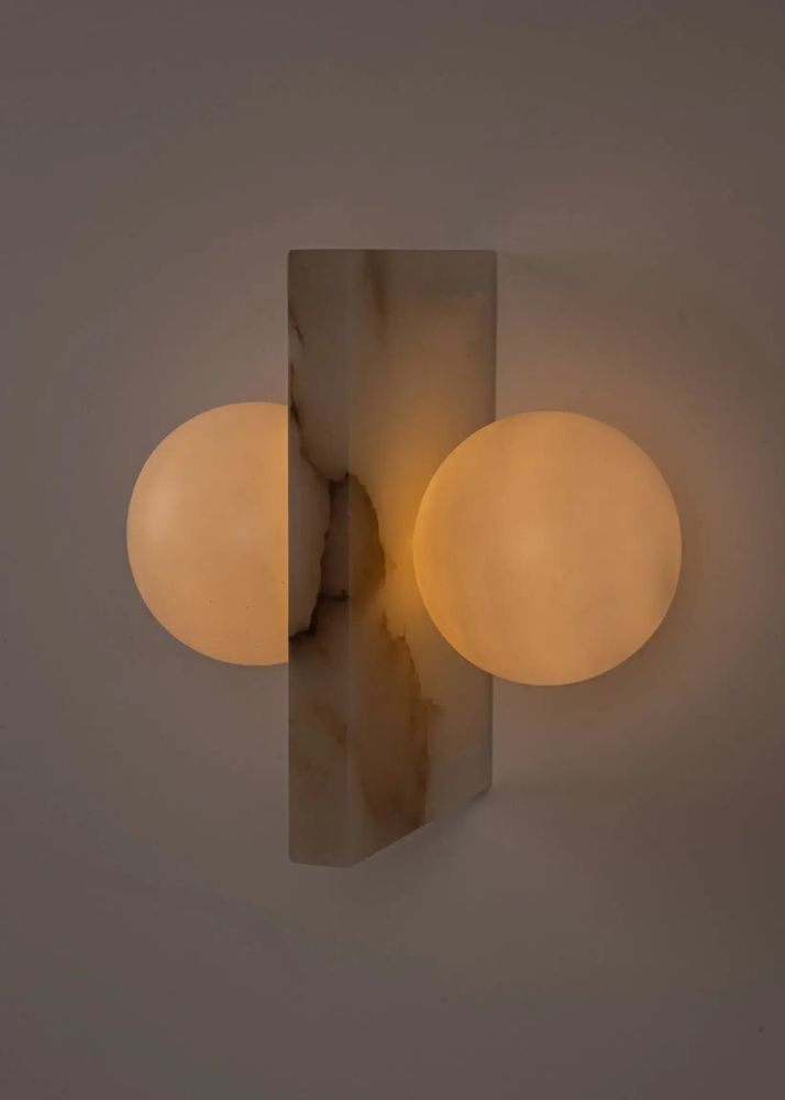 Wall lamps - Flugi (White Alabaster) - SIMONE & MARCEL