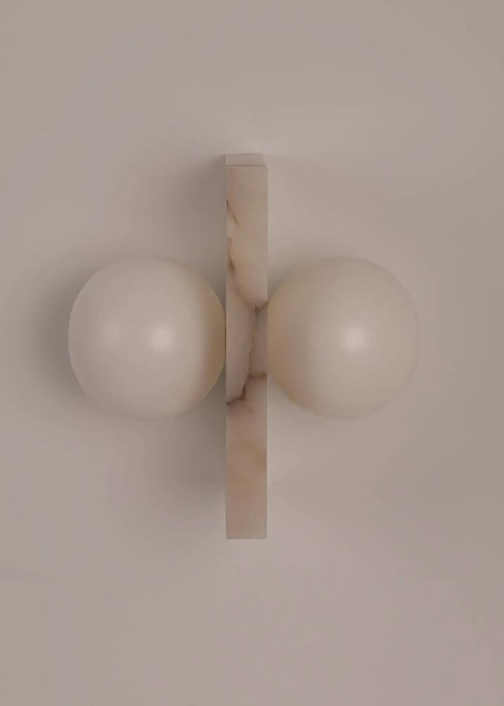 Wall lamps - Flugi (White Alabaster) - SIMONE & MARCEL