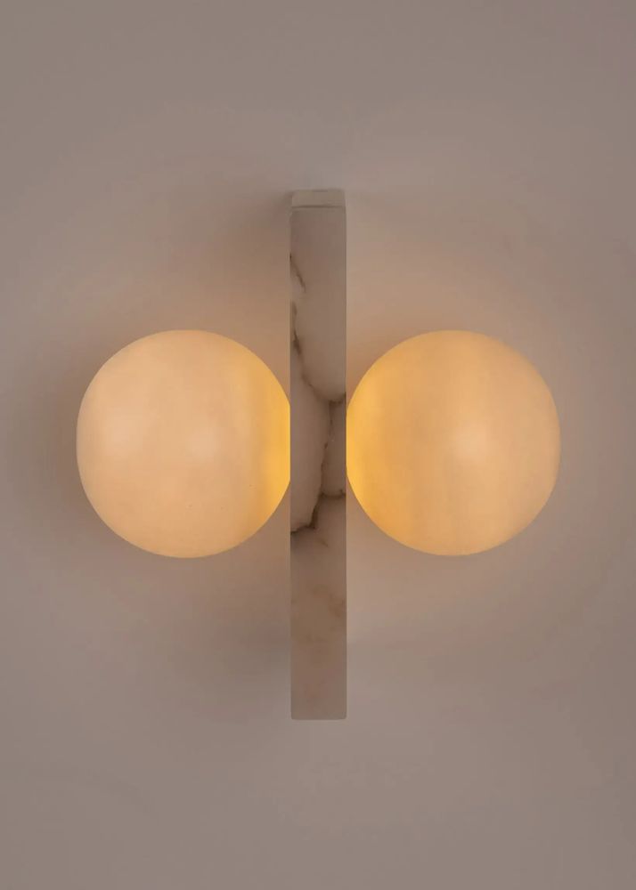 Wall lamps - Flugi (White Alabaster) - SIMONE & MARCEL