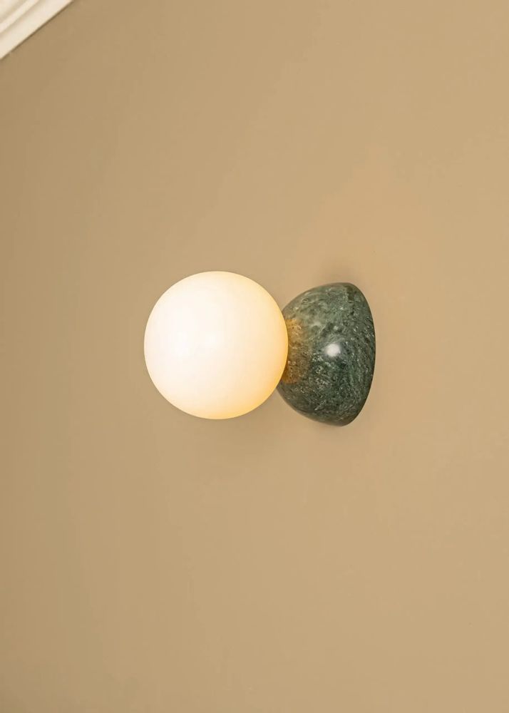 Wall lamps - Eklipso (Green Marble) - SIMONE & MARCEL