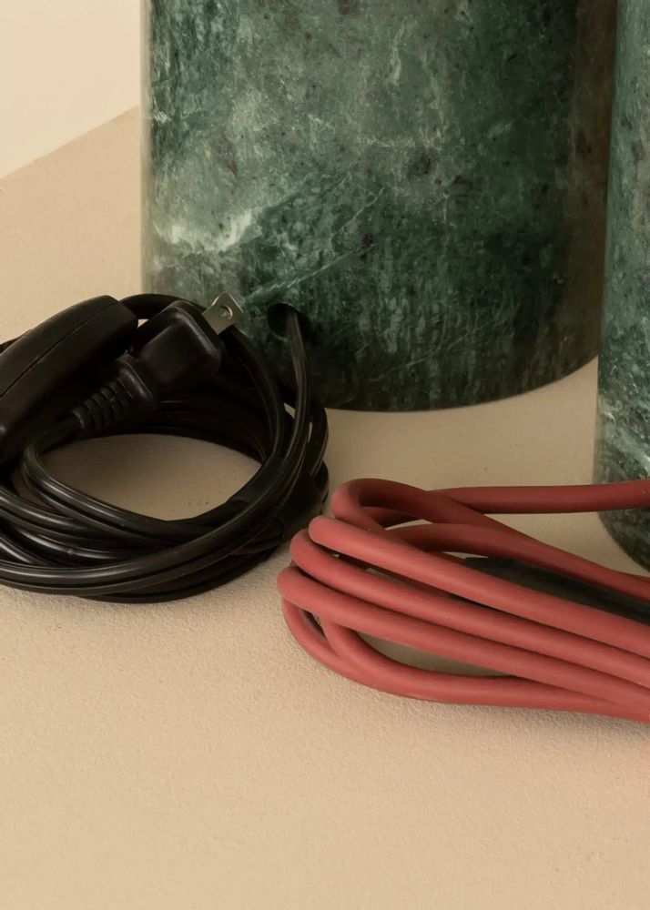 Table lamps - Fluta Duoble (Green Marble) - SIMONE & MARCEL
