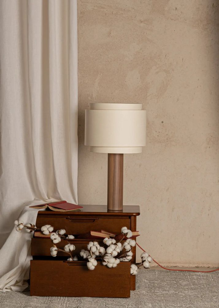 Lampes à poser - Pipo Duoble (Bois de Noyer) - SIMONE & MARCEL