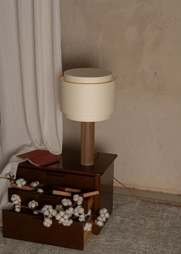 Lampes à poser - Pipo Duoble (Bois de Noyer) - SIMONE & MARCEL