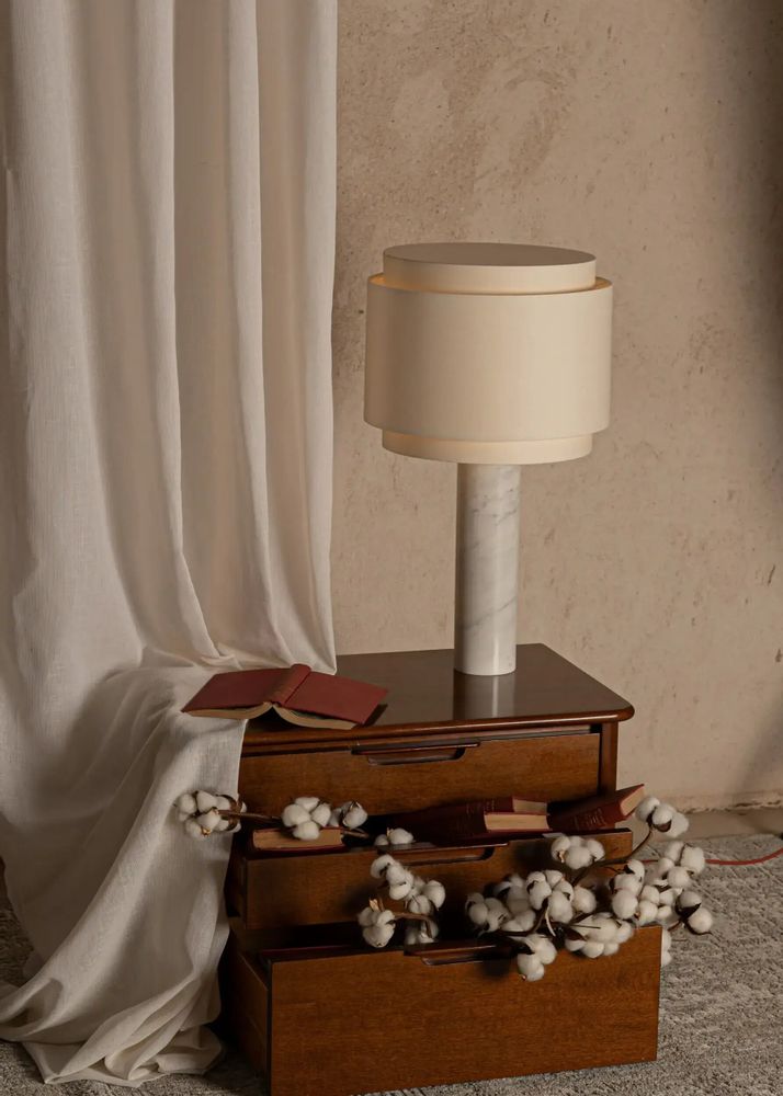 Lampes à poser - Pipo Duoble (marbre blanc) - SIMONE & MARCEL