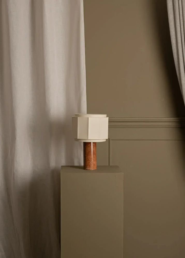 Table lamps - Pipito Okla (Red Marble) - SIMONE & MARCEL