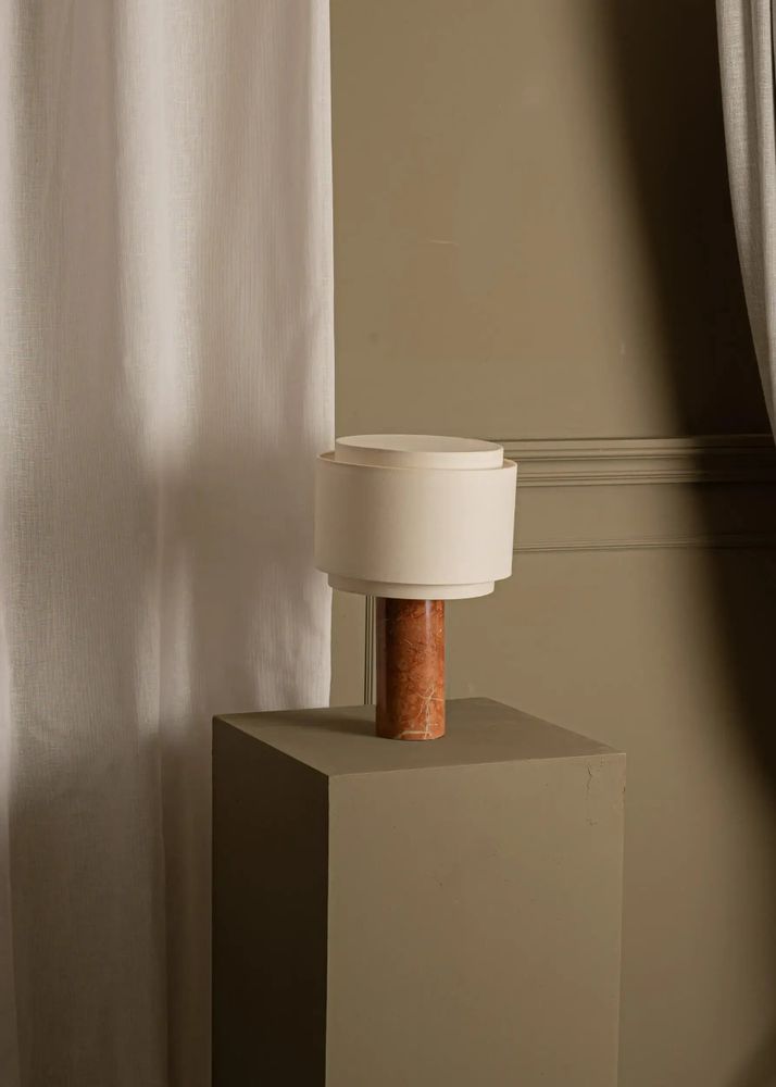 Table lamps - Pipito Duoble (Red Marble) - SIMONE & MARCEL