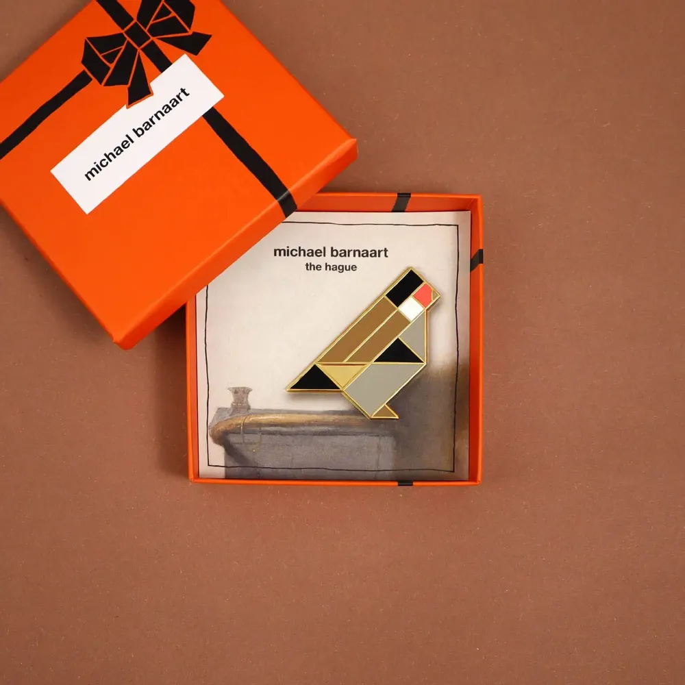 Brooches - Goldfinch brooch - MICHAEL BARNAART