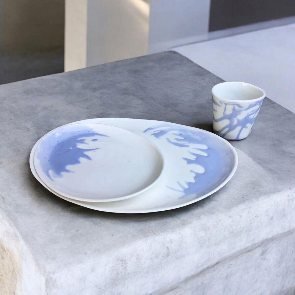 Everyday plates - Porcelain - CECILE GASC PORCELAINE