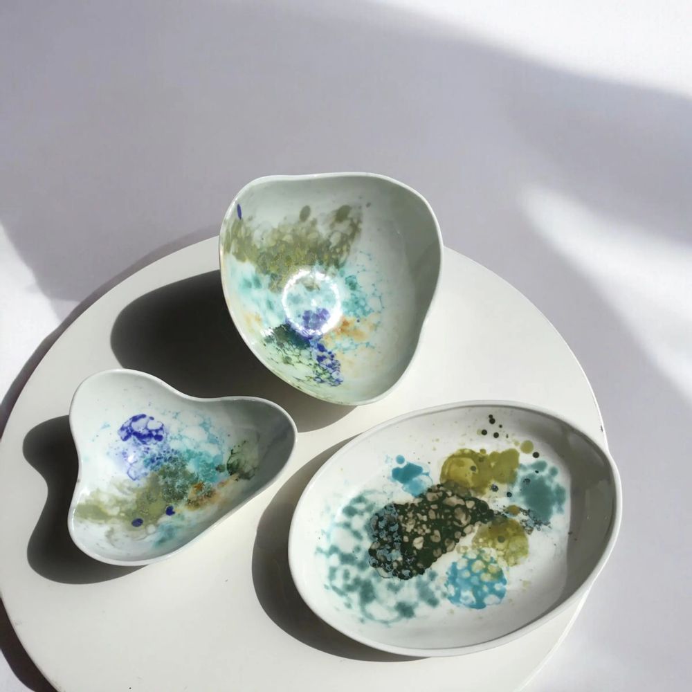Everyday plates - Porcelain - CECILE GASC PORCELAINE