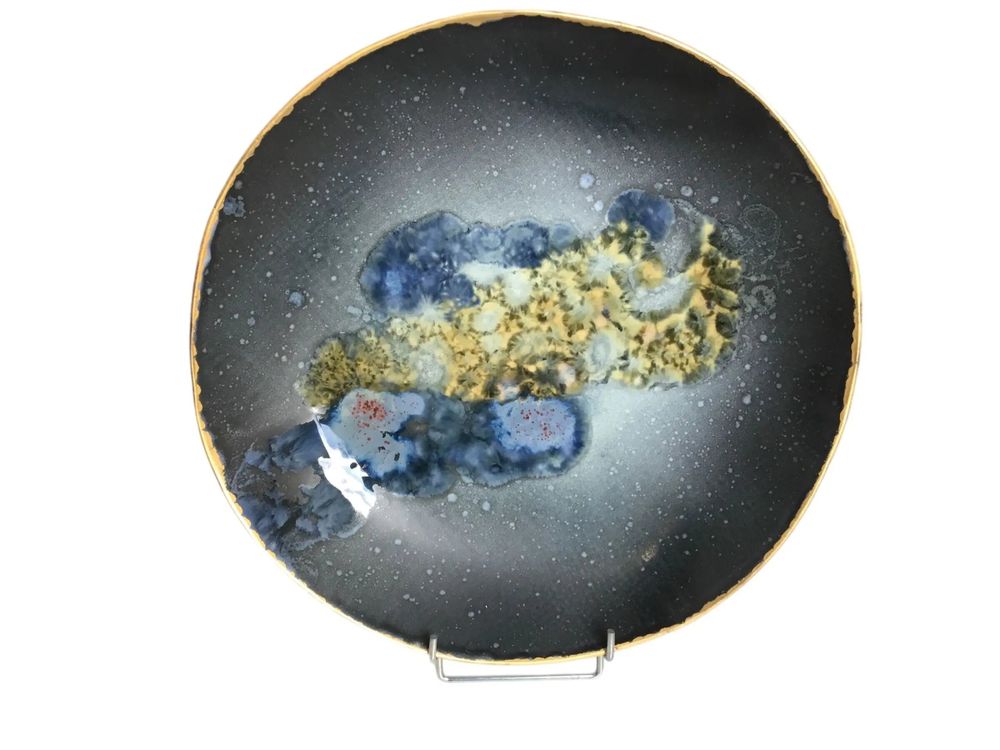 Formal plates - Golden collection - CECILE GASC PORCELAINE