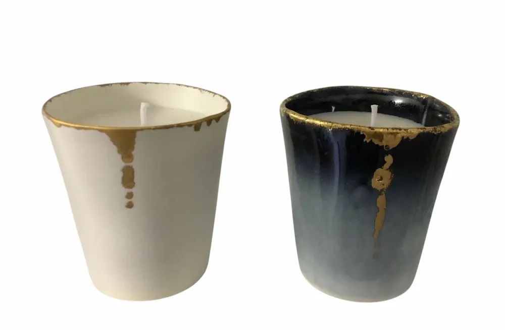 Formal plates - Golden collection - CECILE GASC PORCELAINE
