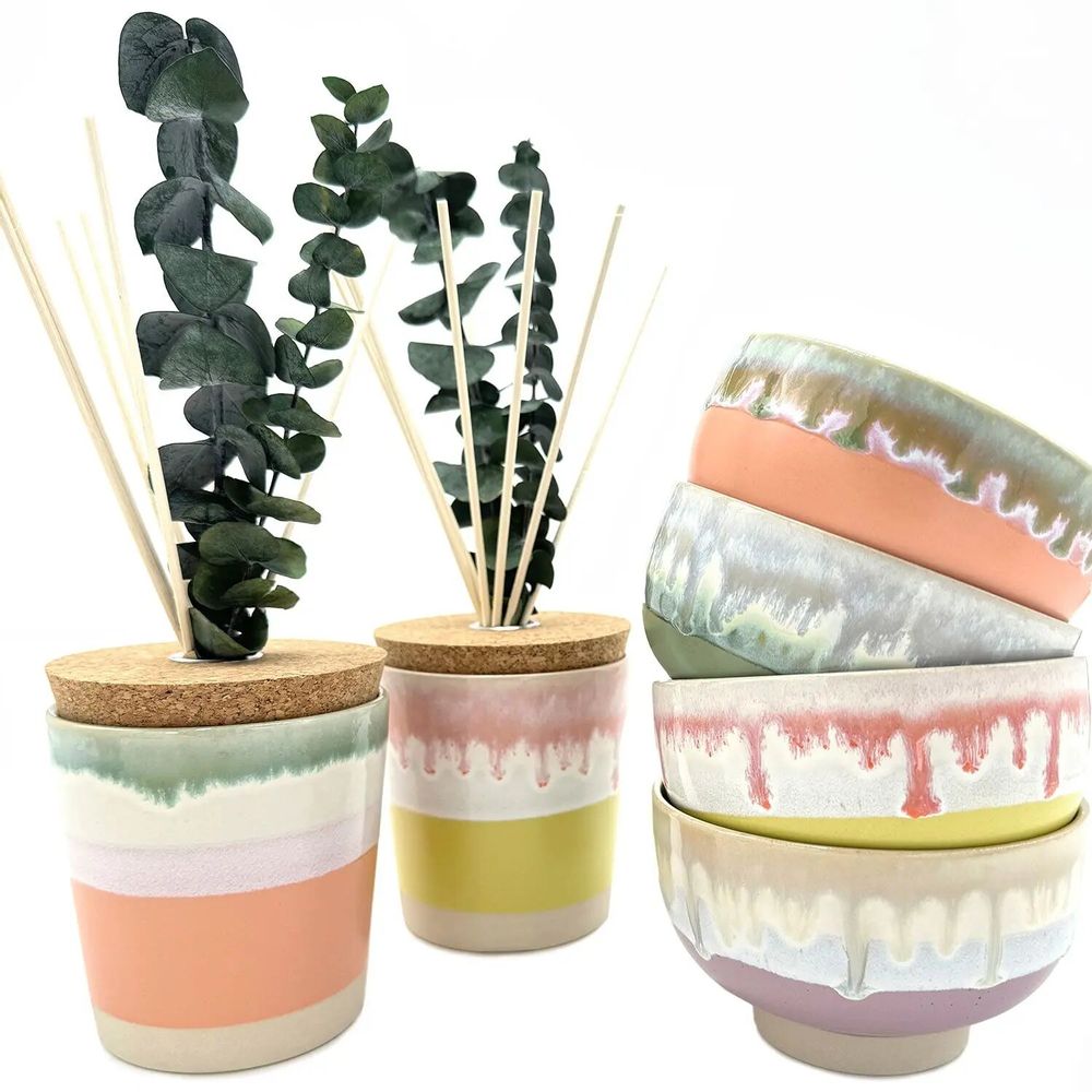 Candles - ceramic boho scented candle size S - WAX DESIGN - BARCELONA