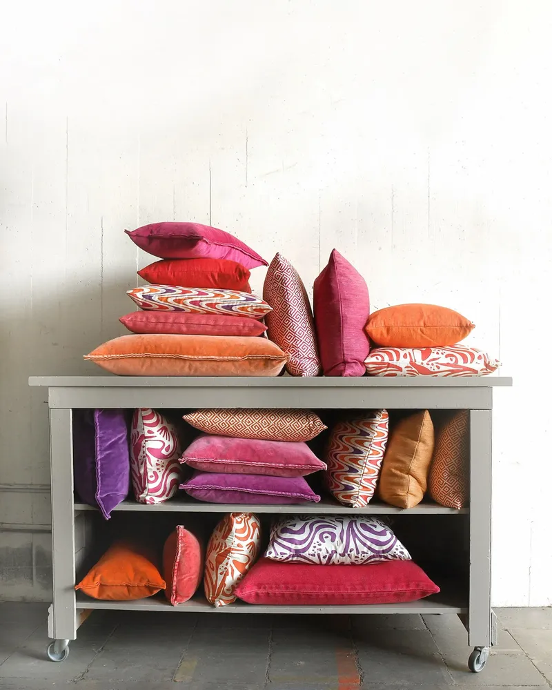 Fabric cushions - Coco Silk Cushion Cover - ML FABRICS