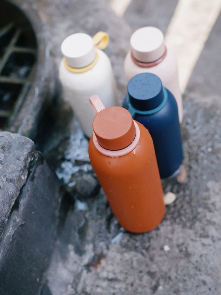 Carafes - Insulated Reusable Bottle 500ml - Ivory - EKOBO