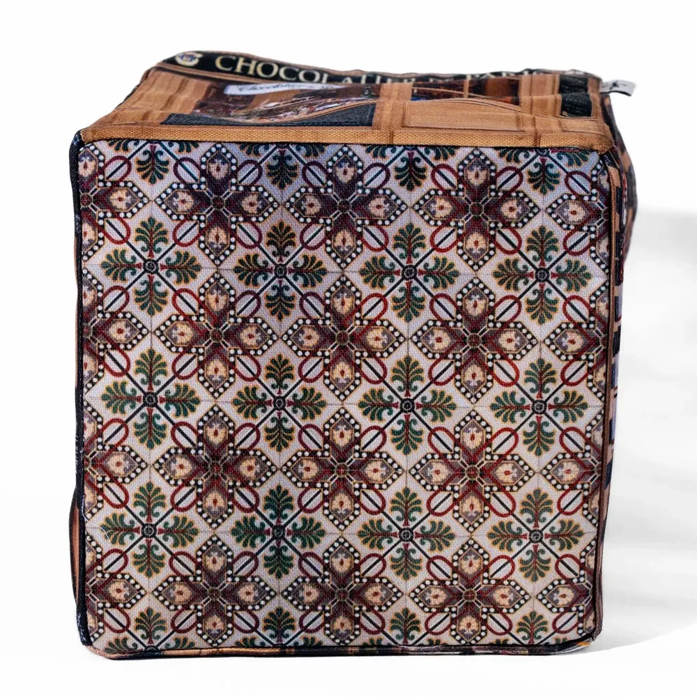 Homewear textile - Boite de rangement Chocolatier de Paris - MARON BOUILLIE