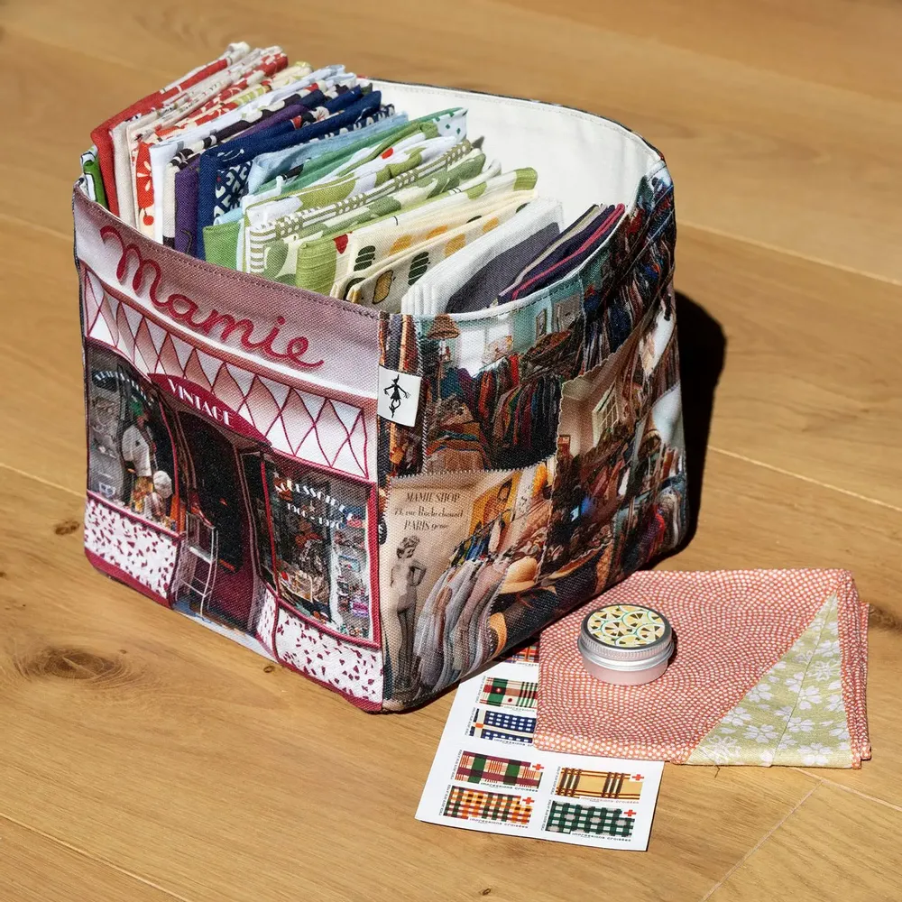 Homewear - Vintage basket Mamie Paris fashion - MARON BOUILLIE