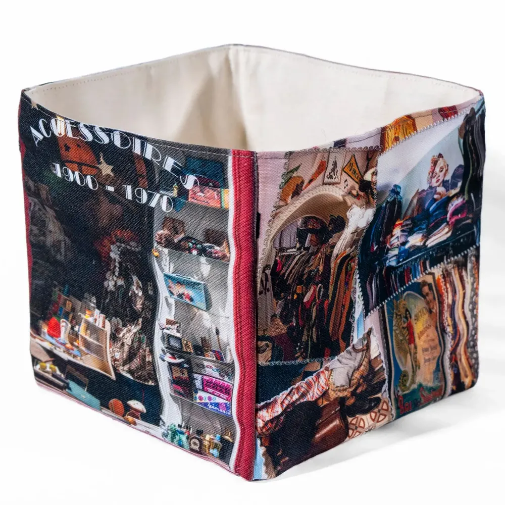 Homewear - Vintage basket Mamie Paris fashion - MARON BOUILLIE