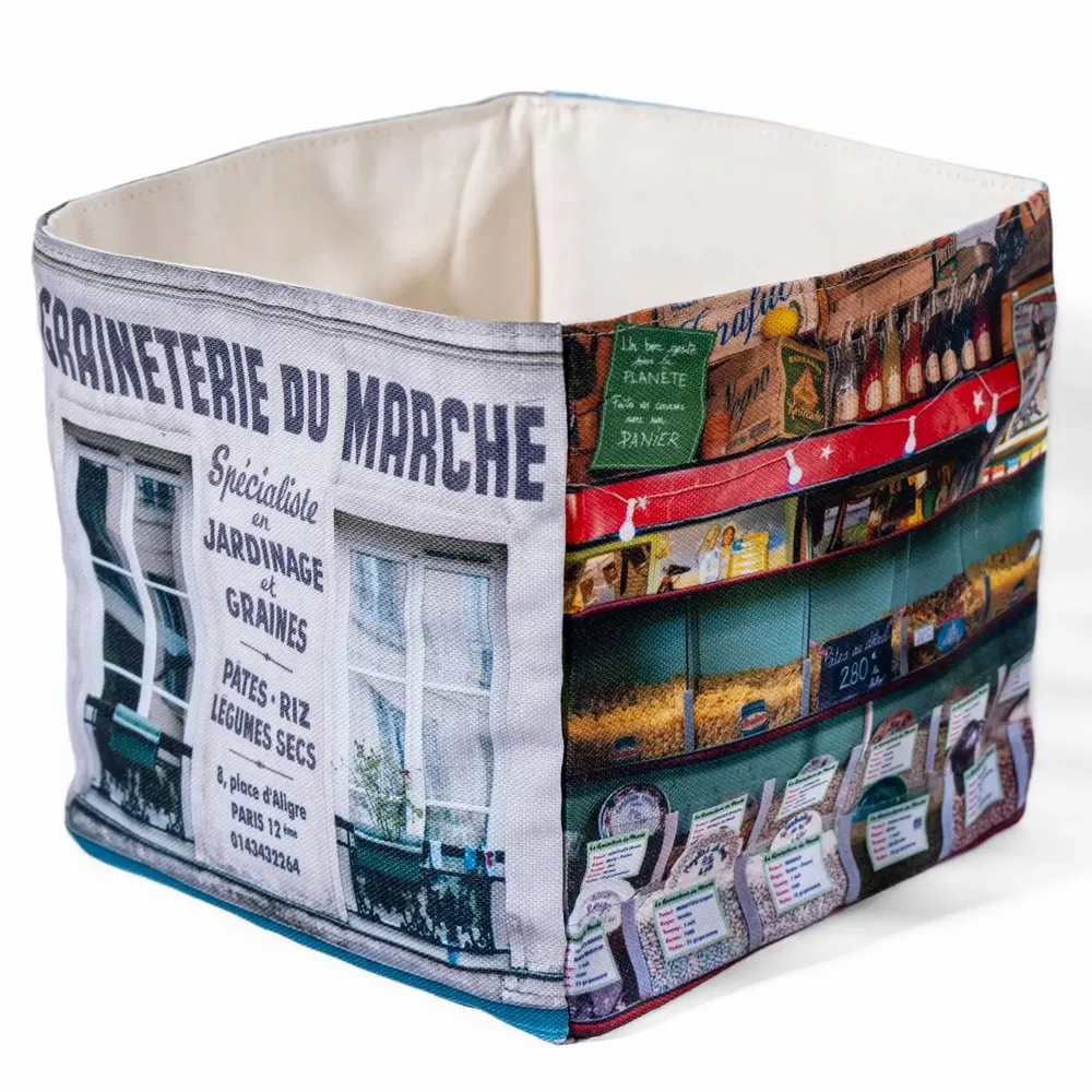 Homewear - Fabric box Paris Graineterie - MARON BOUILLIE