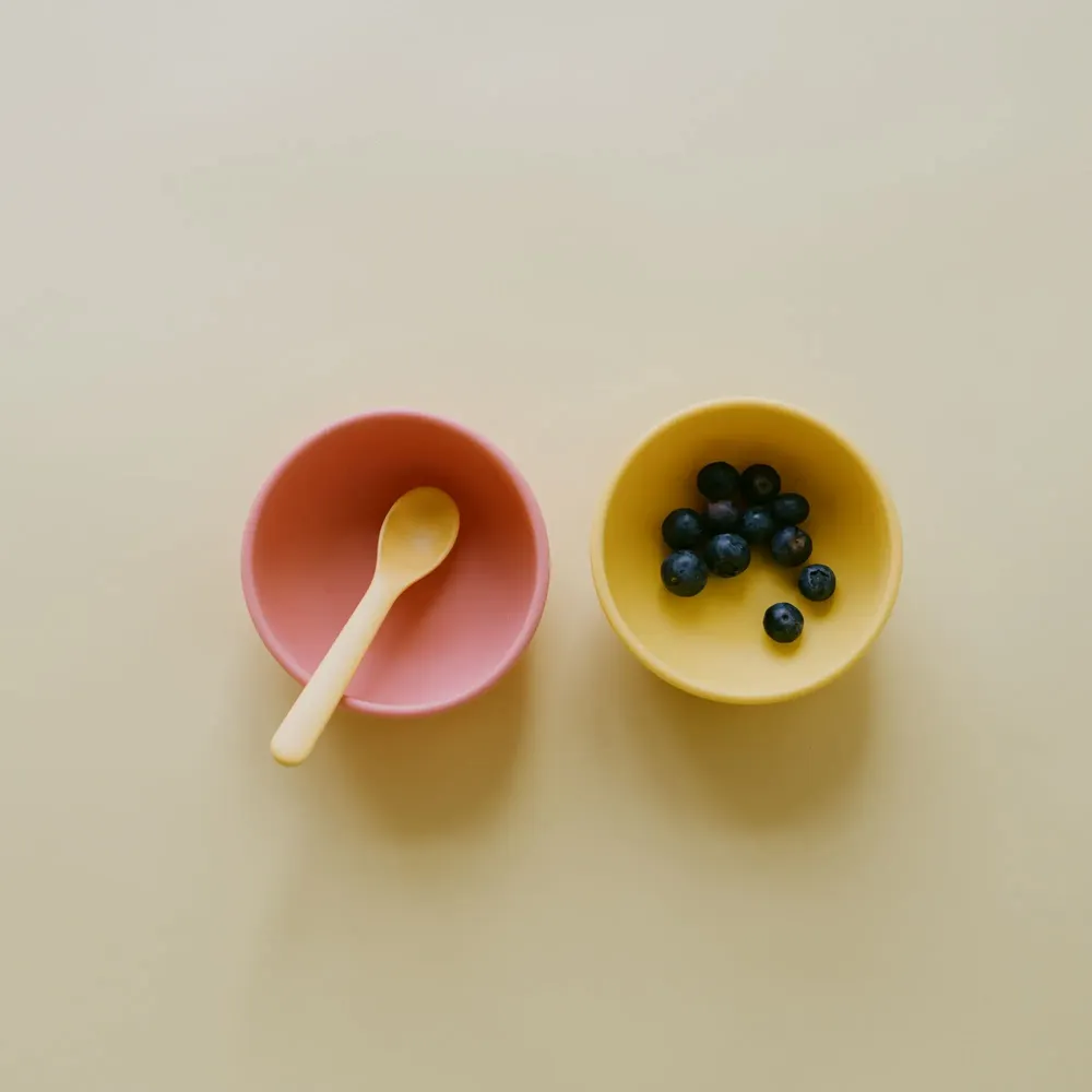 Repas pour enfant - Set 2 Bols ventouse en silicone - Blush / Terracotta - EKOBO