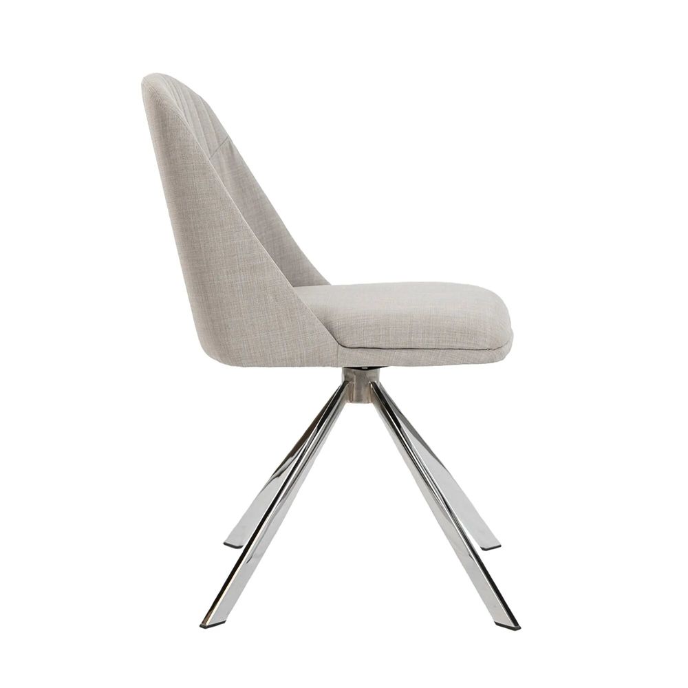 Chairs - Swivel steel Dining table chair - ANGEL CERDÁ
