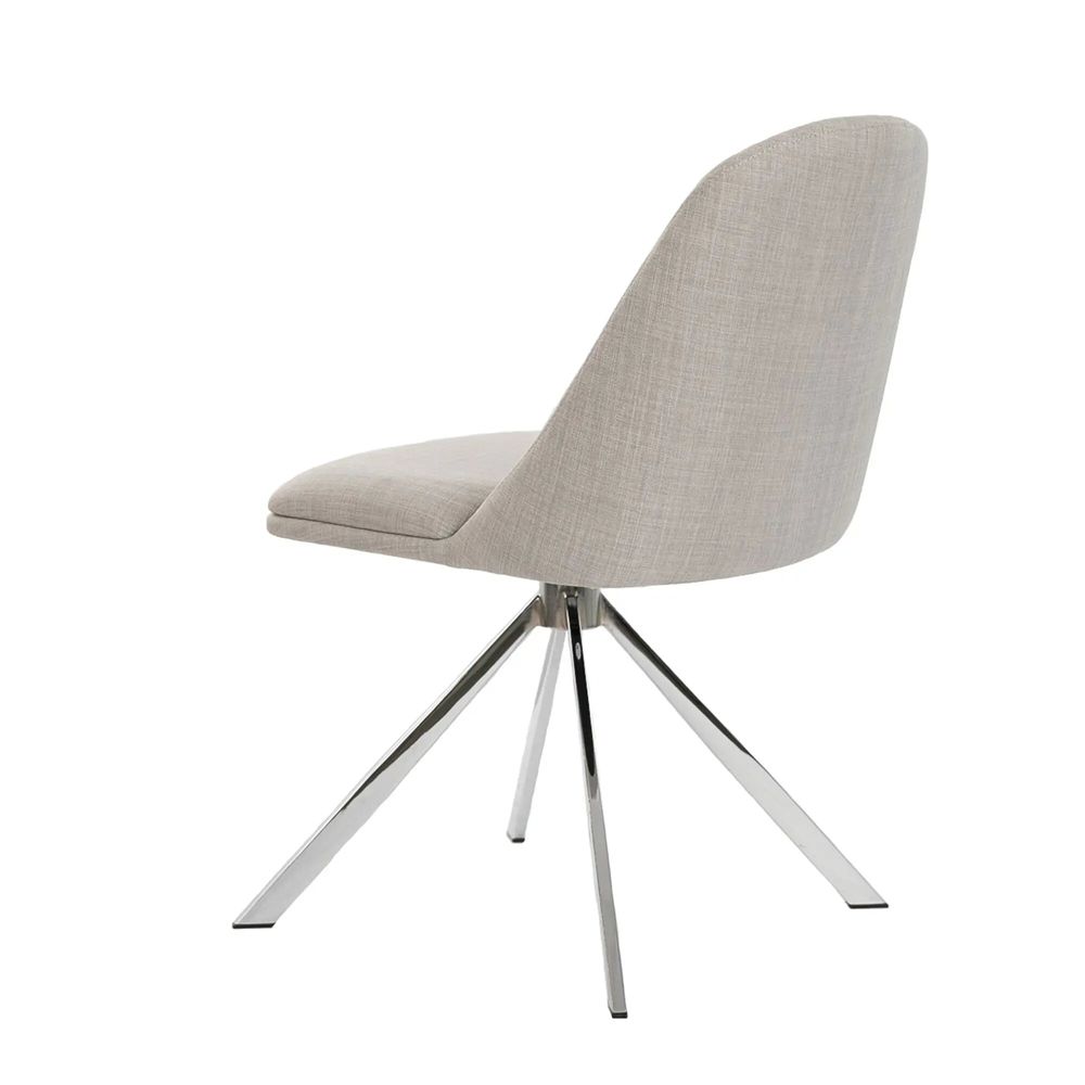 Chairs - Swivel steel Dining table chair - ANGEL CERDÁ