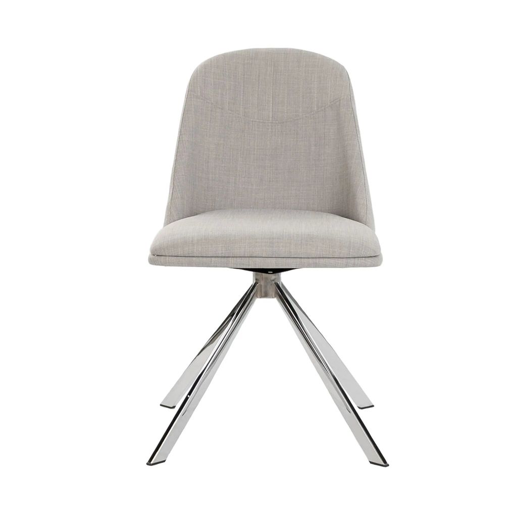 Chairs - Swivel steel Dining table chair - ANGEL CERDÁ