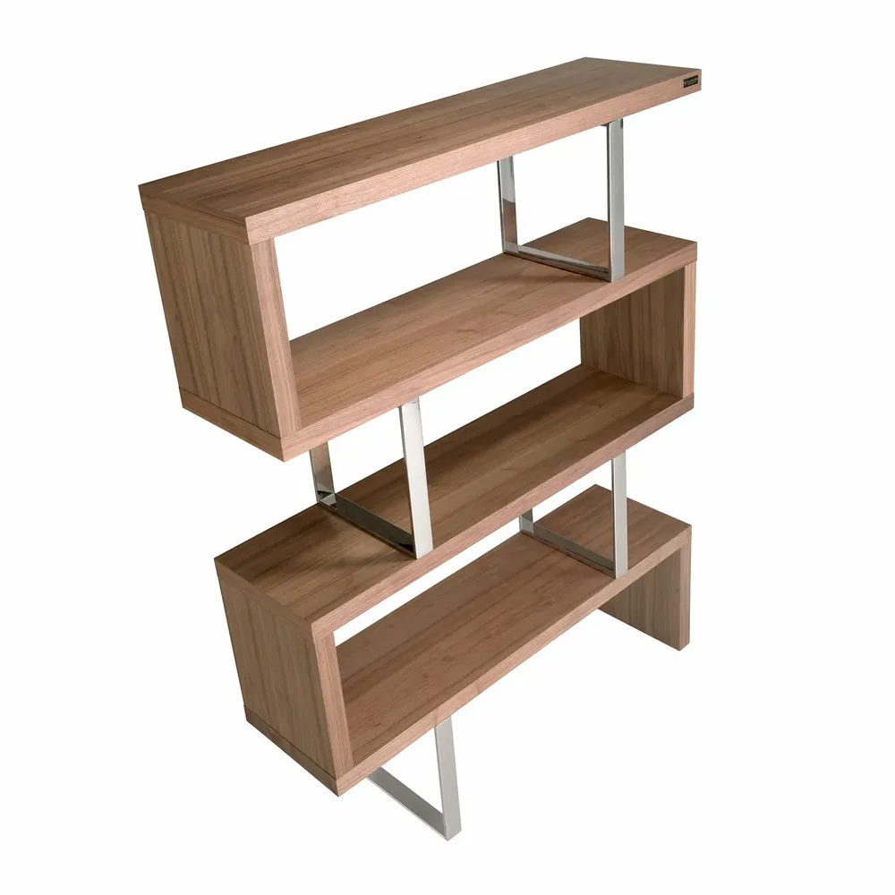 Office furniture and storage - Walnut and steel sheathing - ANGEL CERDÁ