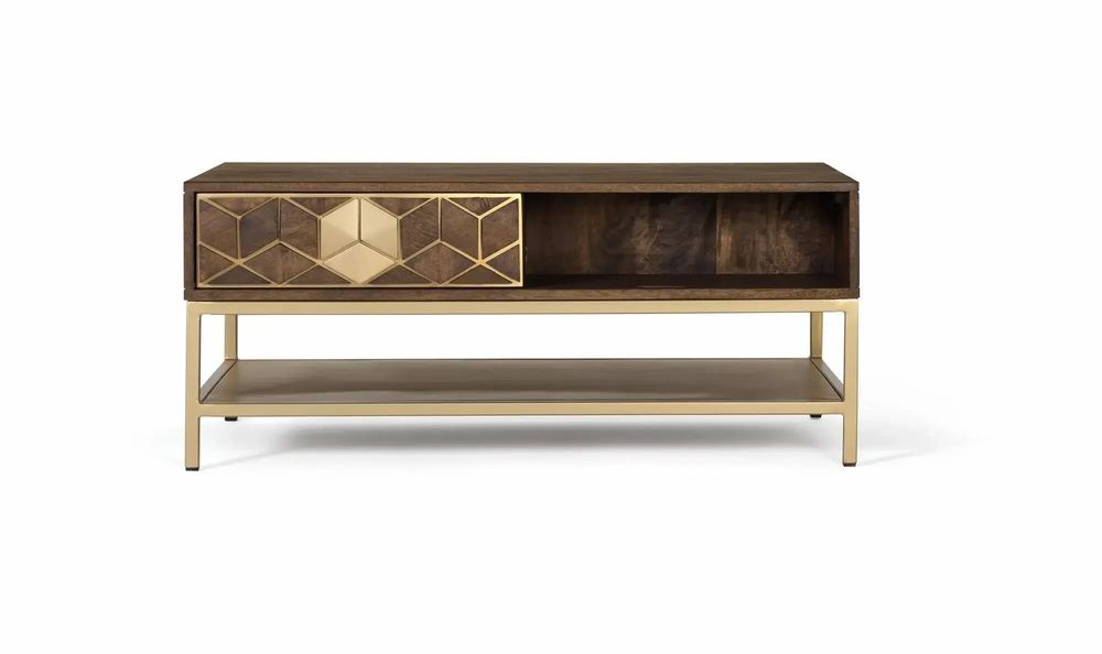 Coffee tables - Mango wood and metal coffee table - GINER Y COLOMER