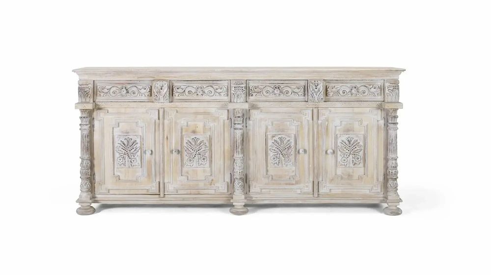 Buffets - Buffet avec 4 tiroirs et 4 portes en bois de manguier - GINER Y COLOMER