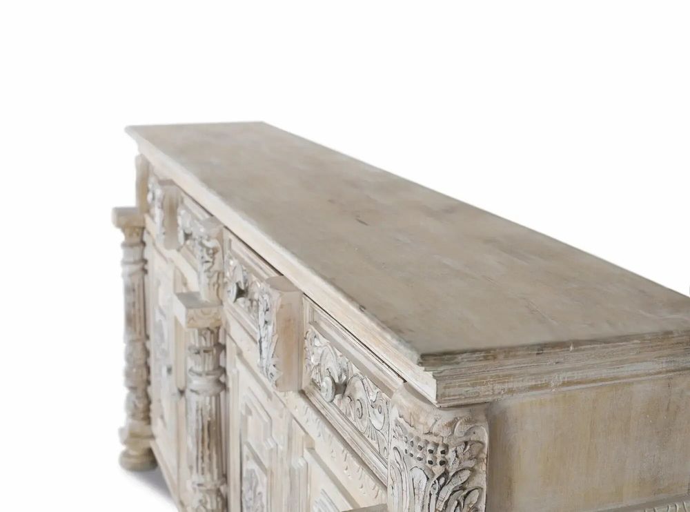 Buffets - Buffet avec 4 tiroirs et 4 portes en bois de manguier - GINER Y COLOMER