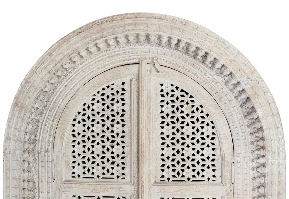 Wardrobe - Pickled white mango wood cabinet - GINER Y COLOMER