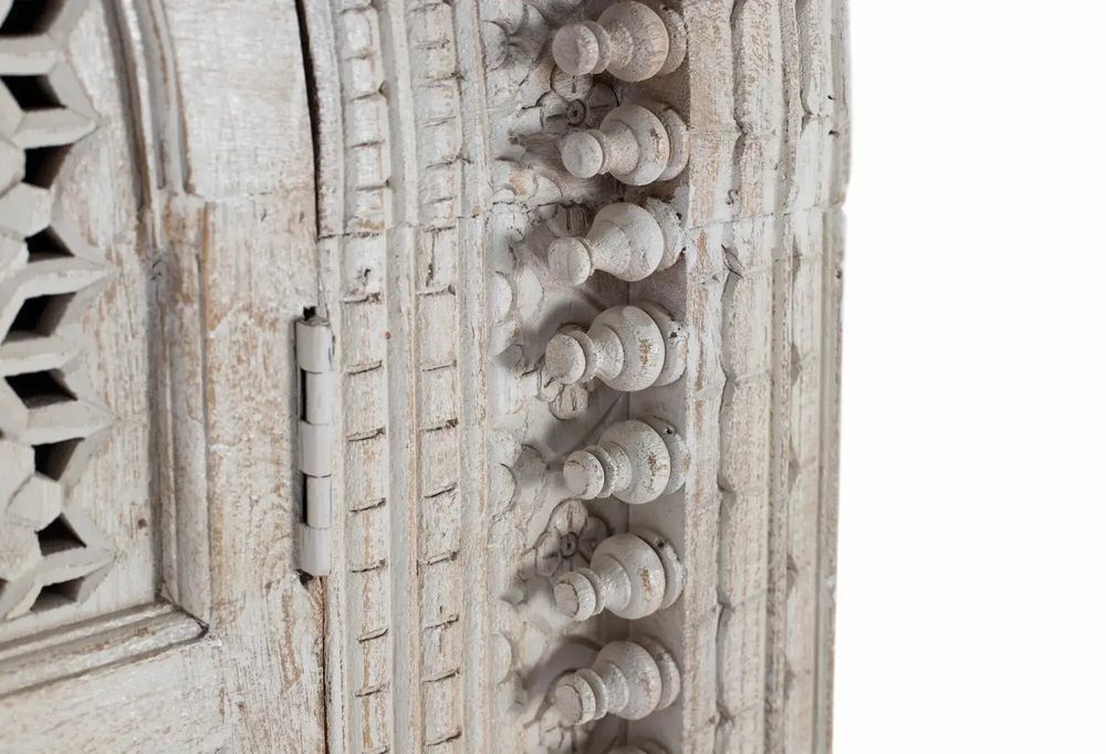 Wardrobe - Pickled white mango wood cabinet - GINER Y COLOMER