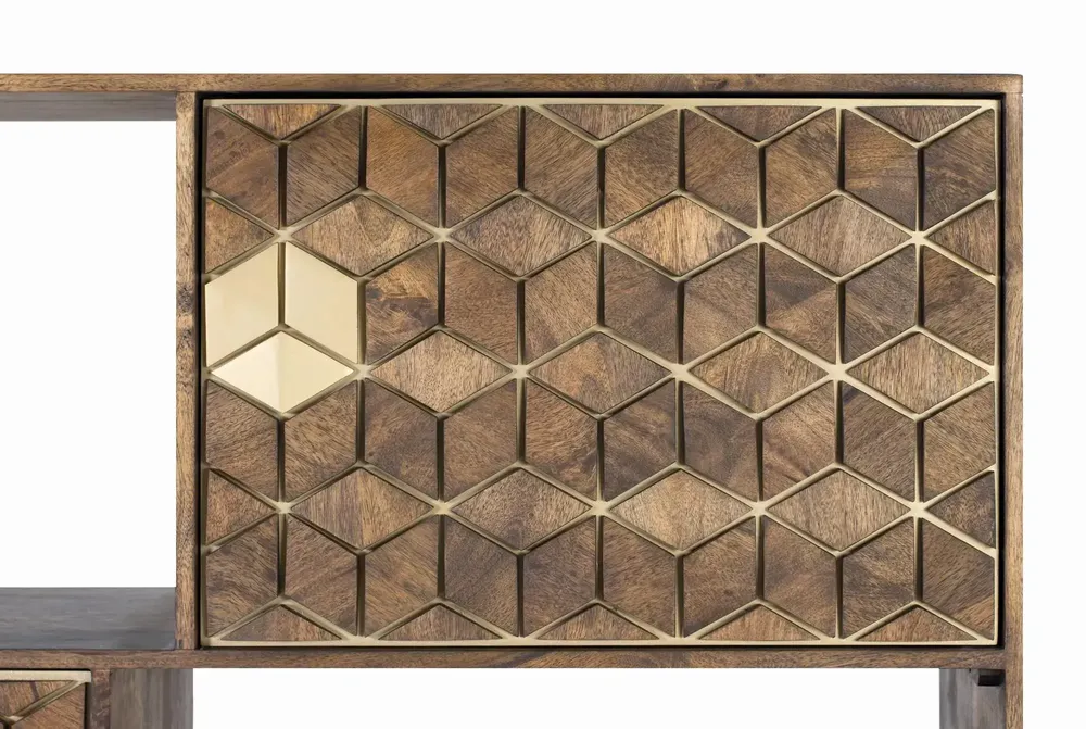 Bookshelves - Mango wood and metal bookcase - GINER Y COLOMER