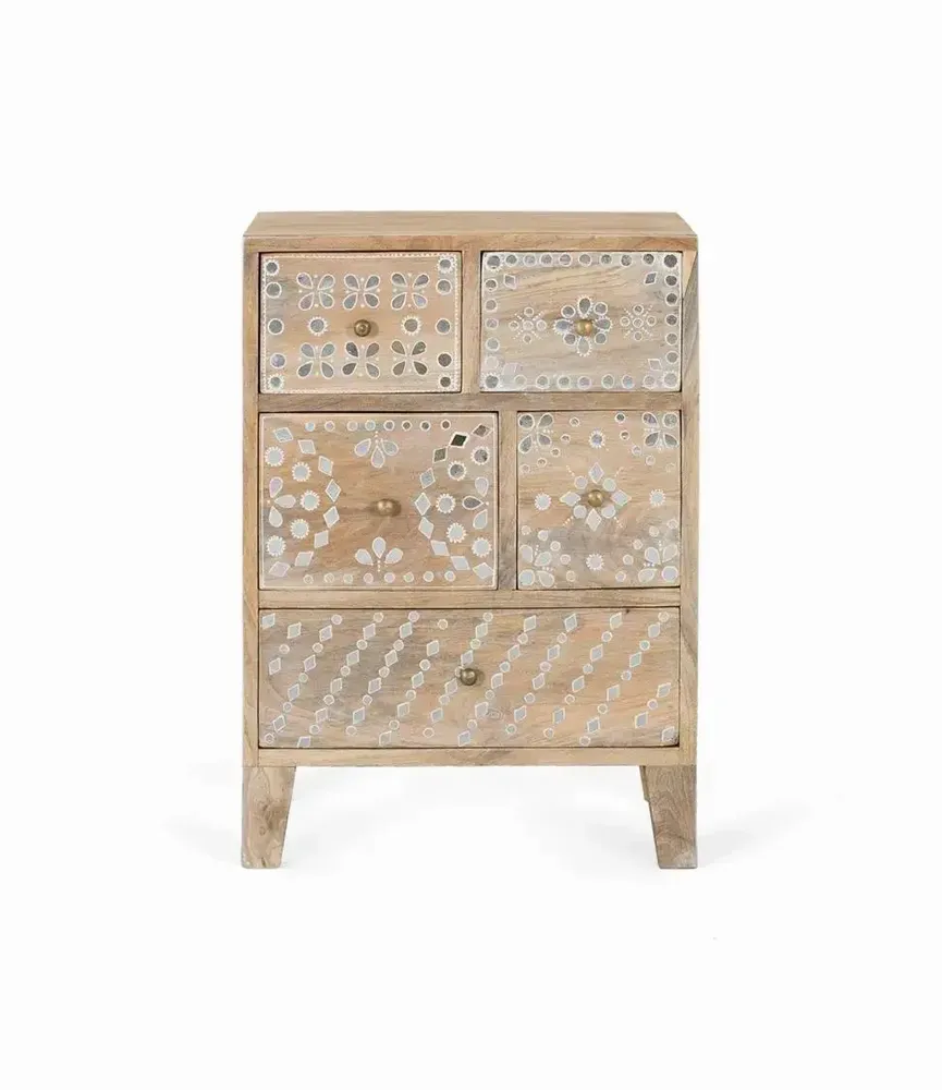 Night tables - Hand-made bedside table in mango wood - GINER Y COLOMER