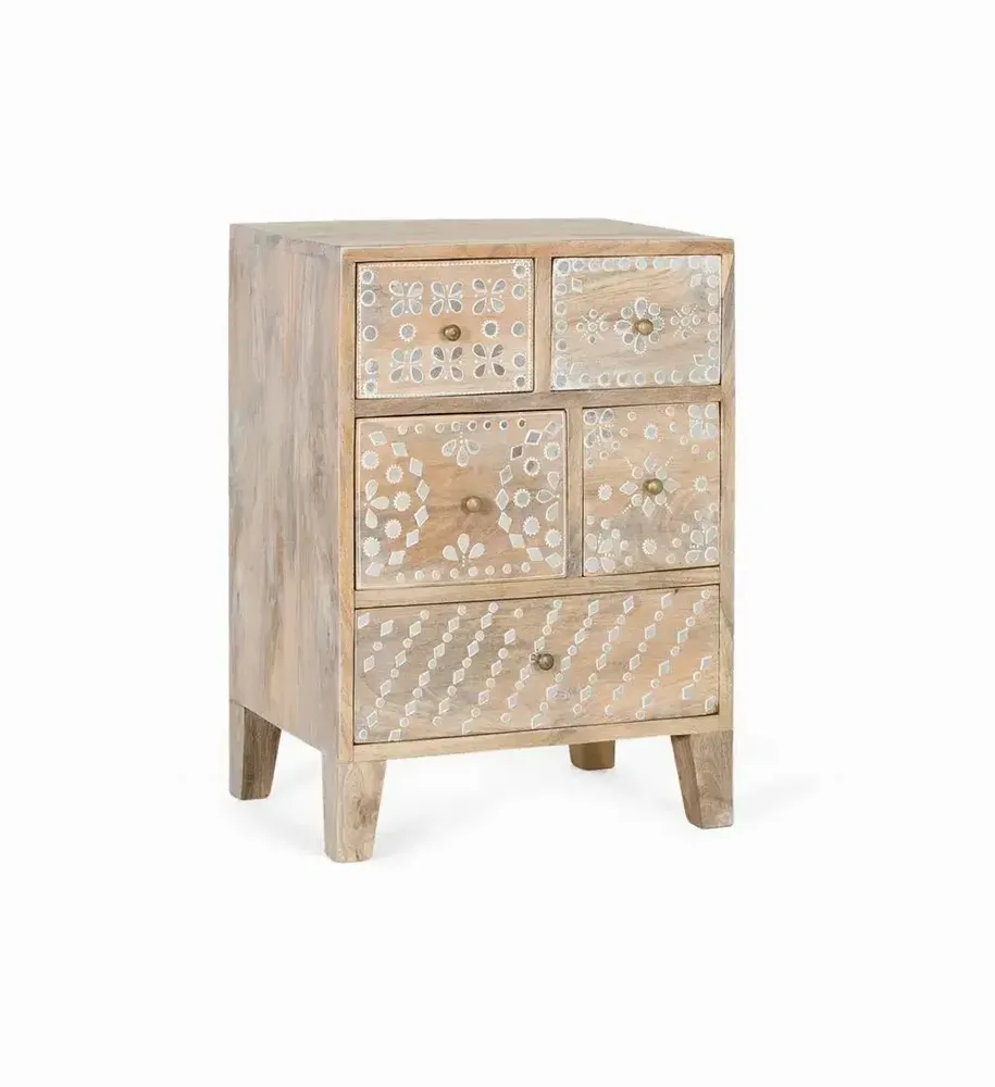 Night tables - Hand-made bedside table in mango wood - GINER Y COLOMER