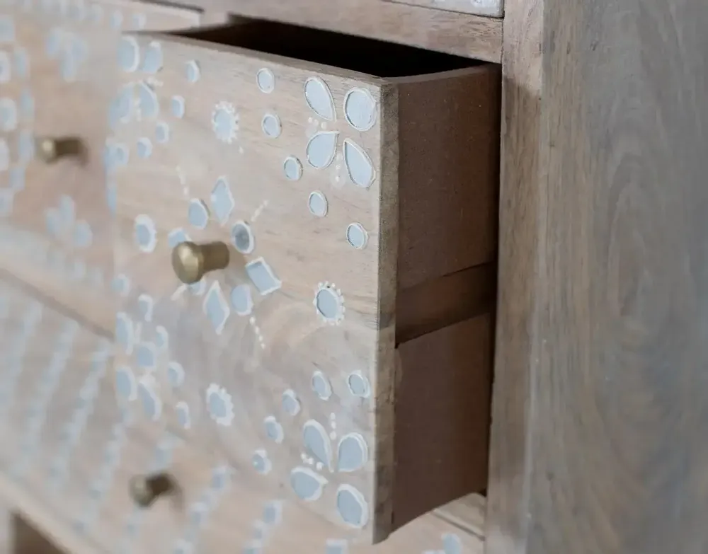 Night tables - Hand-made bedside table in mango wood - GINER Y COLOMER