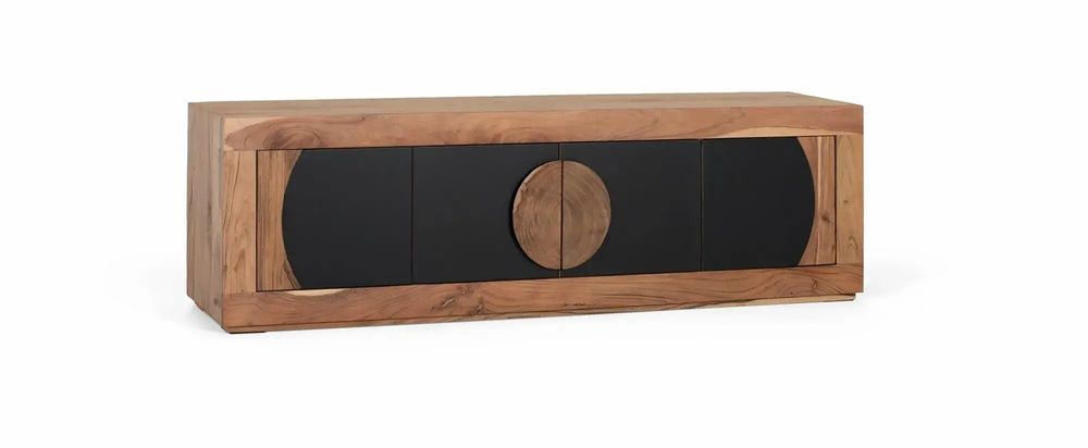 Meubles TV - Meuble TV en bois d'acacia avec 4 portes - GINER Y COLOMER