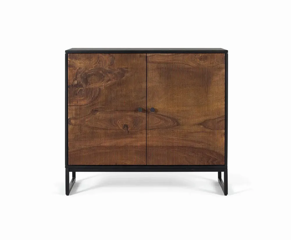 Console table - Rosewood and mango wood console with metal - GINER Y COLOMER