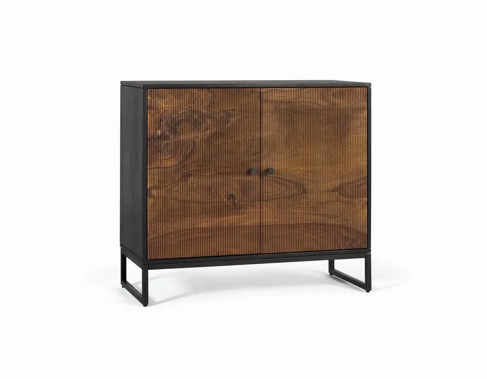 Console table - Rosewood and mango wood console with metal - GINER Y COLOMER