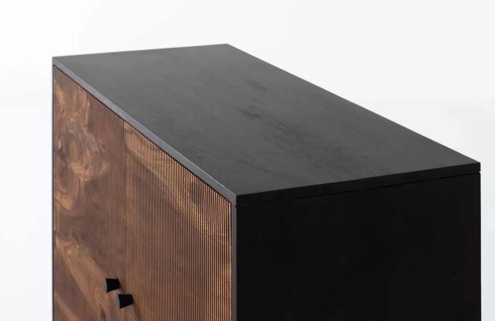Console table - Rosewood and mango wood console with metal - GINER Y COLOMER
