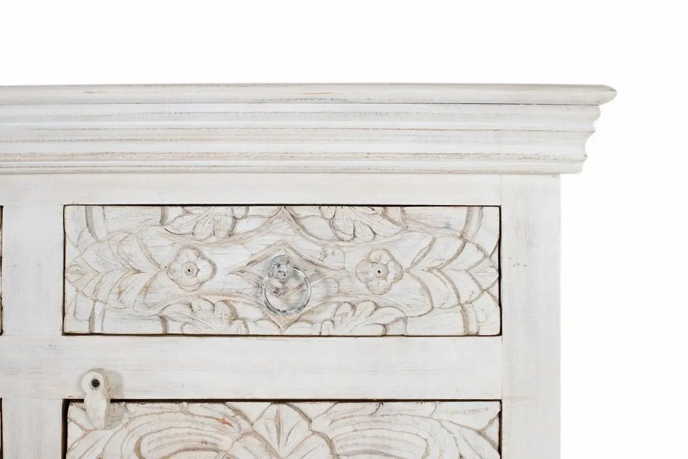 Sideboards - Aged white mango wood sideboard - GINER Y COLOMER