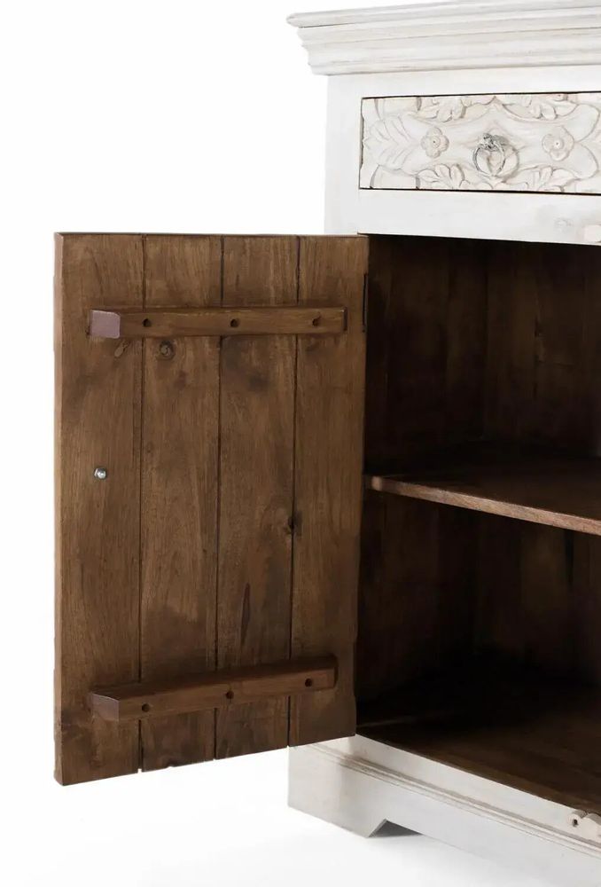 Sideboards - Aged white mango wood sideboard - GINER Y COLOMER