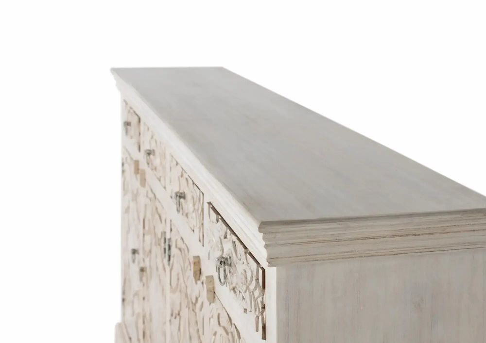 Sideboards - Aged white mango wood sideboard - GINER Y COLOMER